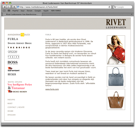 Rivet Lederwaren Amsterdam